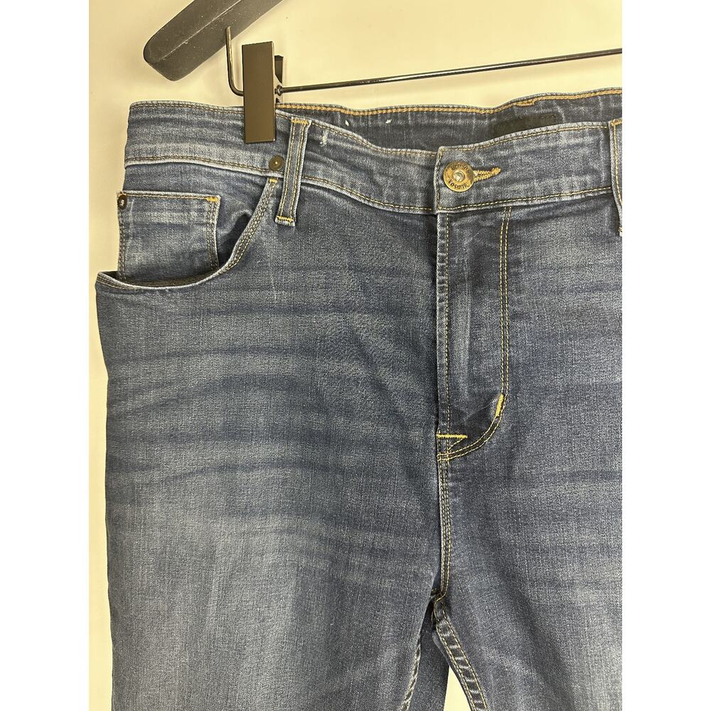 Hudson Sartor Relaxed Skinny Jeans Stretchy Blue Denim Sandblasted Men's Size 38 - Picture 5 of 13